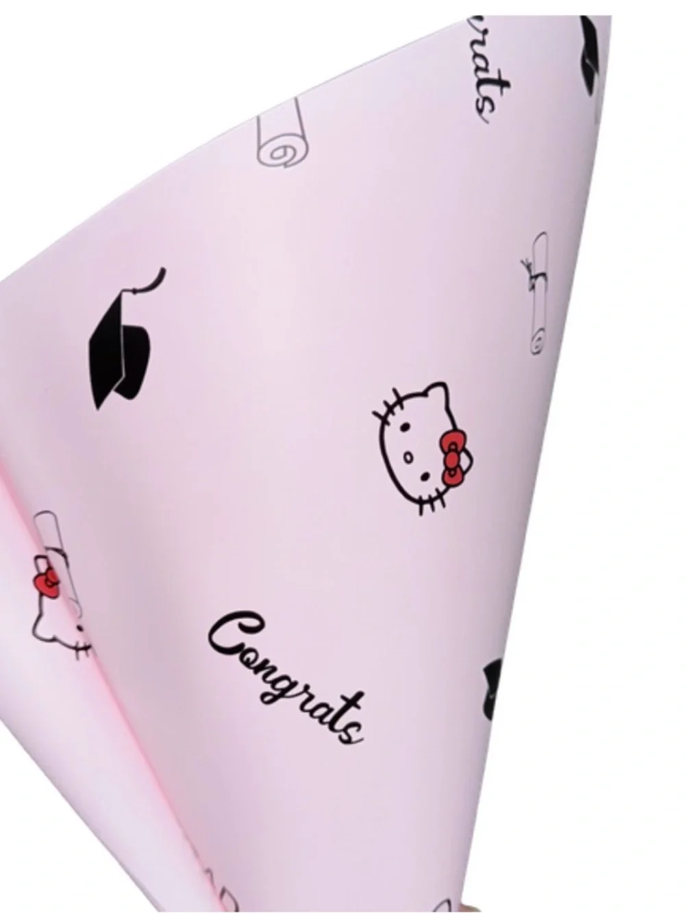 Hello Kitty Premium Graduation Bouquet Wrap Paper 20 Sheets 22x22 Waterproof